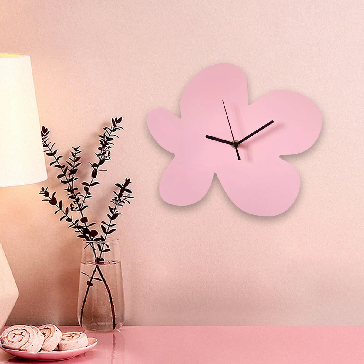 Wall Clock | Floral Design & Silent Mechanism