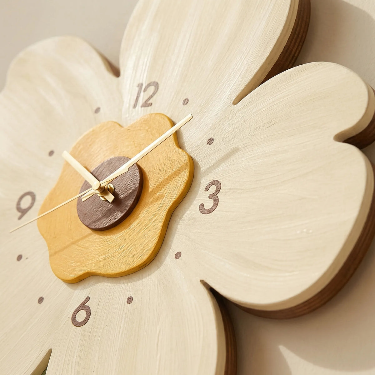 Wall Clock | Floral Wall Art & Silent Movement | 30 x 30 & 40 x 40 cm