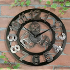 Wall Clock | Gear-Inspired Digital Display | 30/40 cm