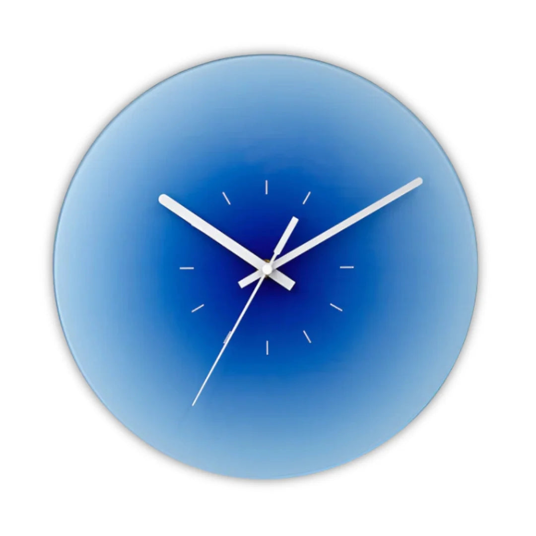 Wall Clock | Glass & Acrylic | Silent Quartz Movement | 30 Cm Diameter