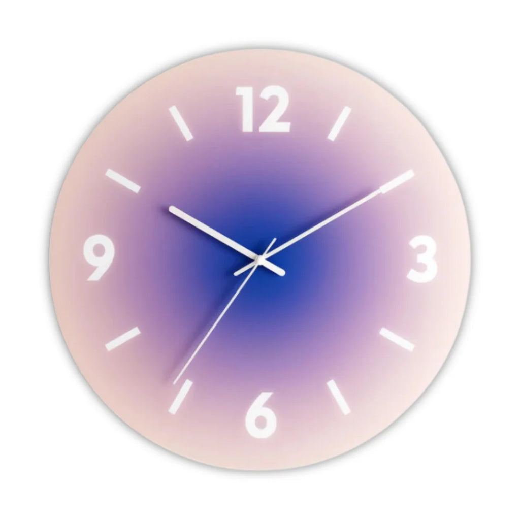 Wall Clock | Glass & Acrylic | Silent Quartz Movement | 30 Cm Diameter
