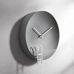 Wall Clock | Gray Cement Finish & Silent Movement | 30 x 30 cm