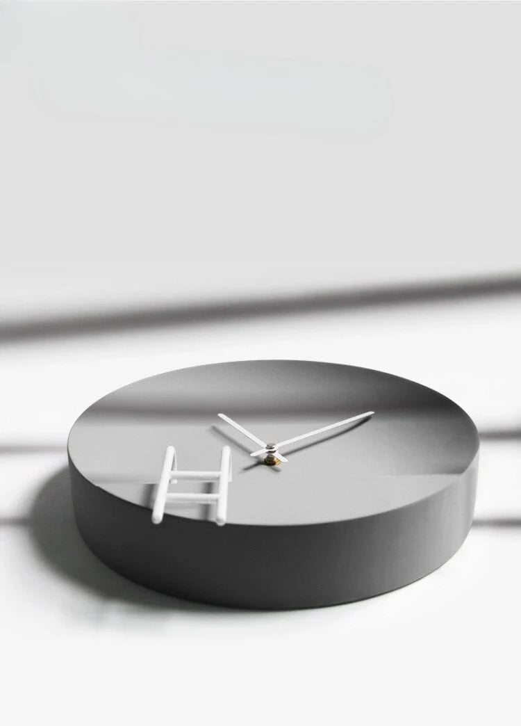 Wall Clock | Gray Cement Finish & Silent Movement | 30 x 30 cm