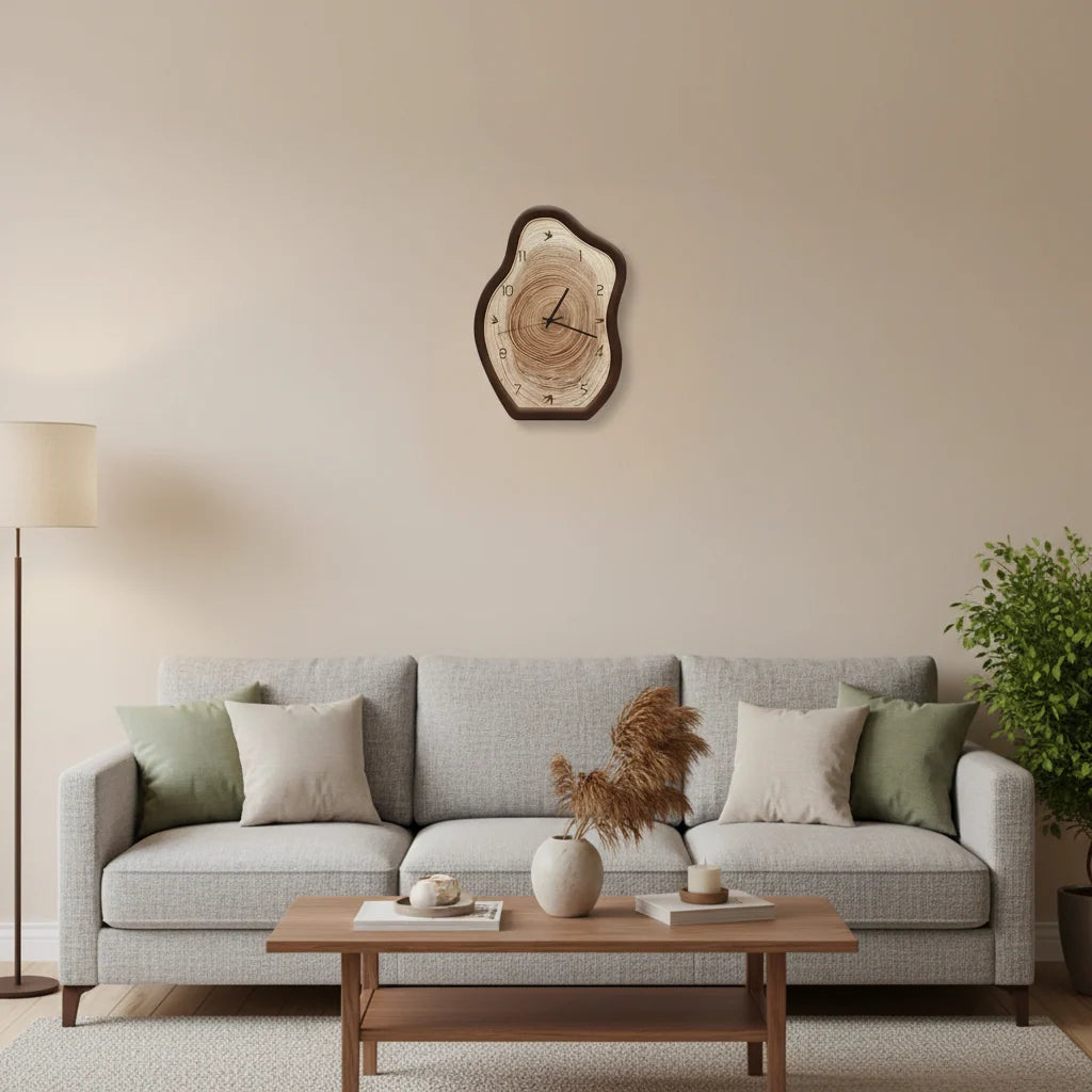 Wall Clock | Irregular Ring Design & Silent Movement