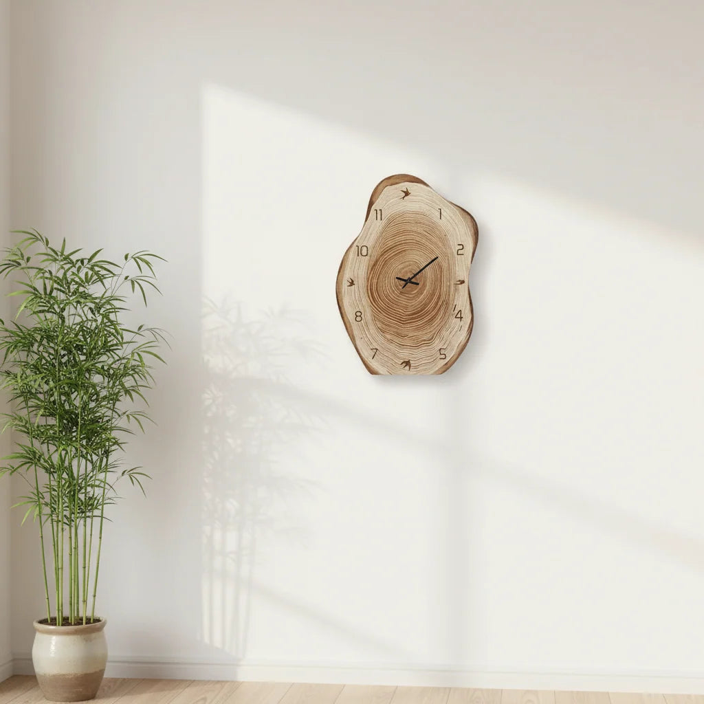 Wall Clock | Irregular Ring Design & Silent Movement