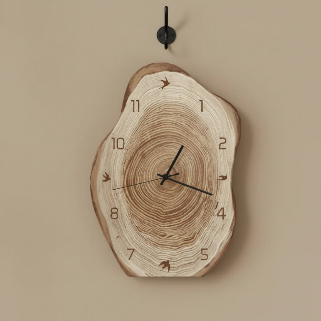 Wall Clock | Irregular Ring Design & Silent Movement