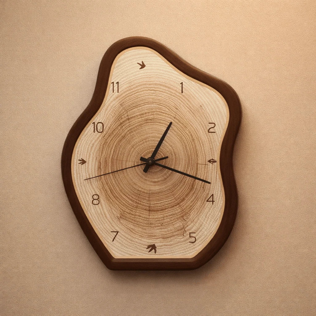 Wall Clock | Irregular Ring Design & Silent Movement
