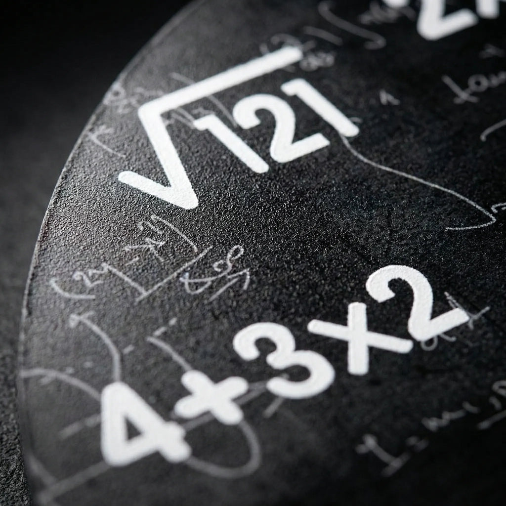 Wall Clock | Mathematical Dial & Silent Mechanism | 30 cm