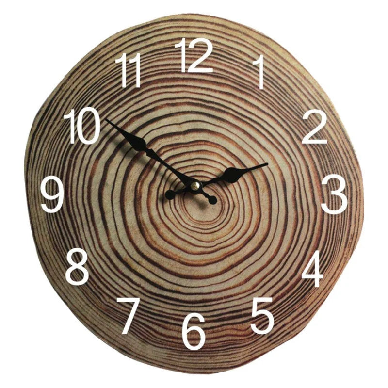 Wall Clock | Minimalist Wooden Silent Quartz | 30 cm