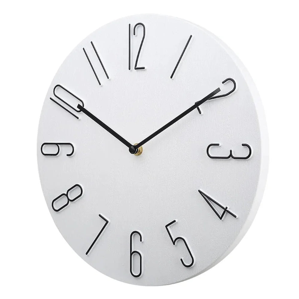 Wall Clock | Modern Minimalist & Ultra-Quiet Movement | 20 cm Diameter