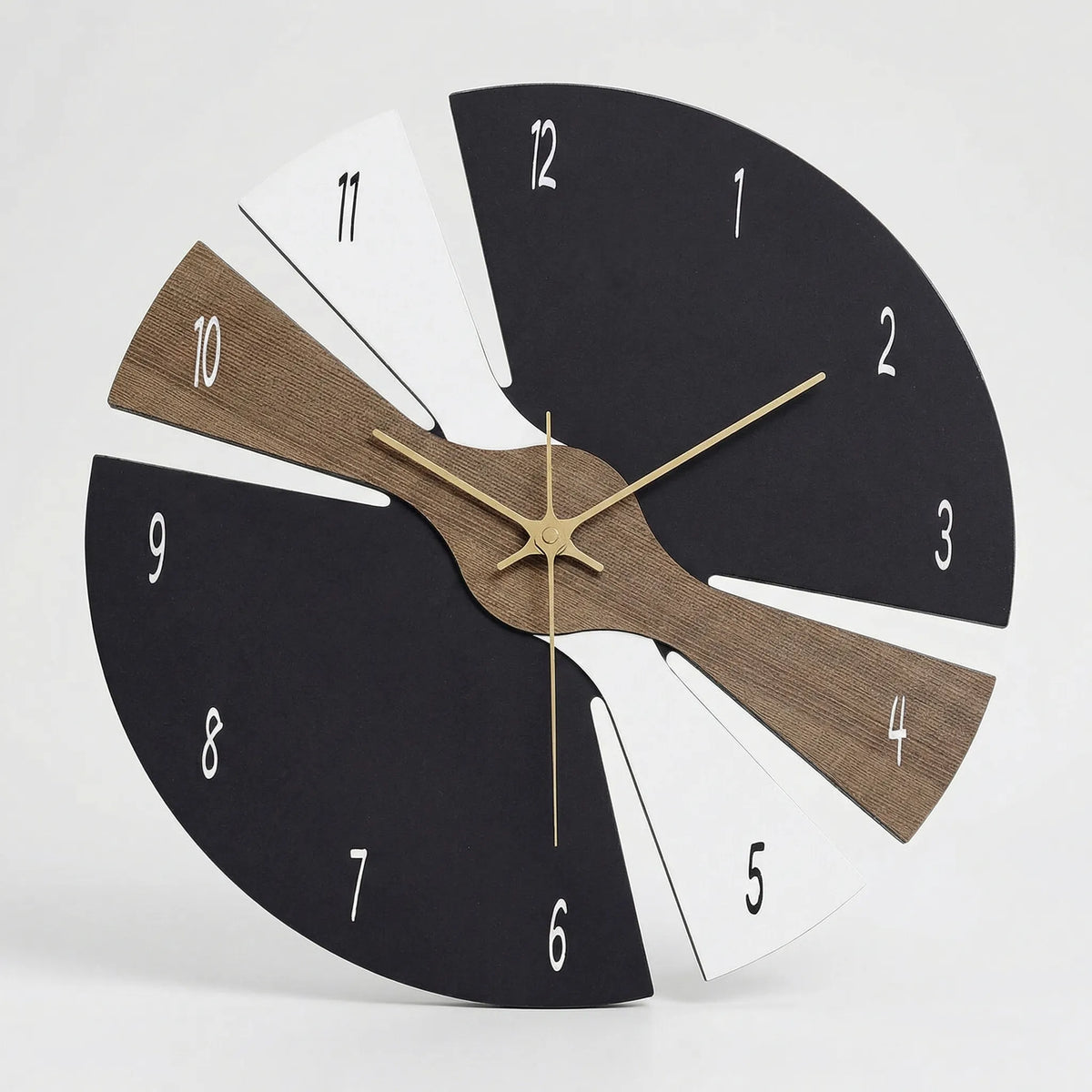 Wall Clock | Modern Segmented Design & Quiet Mechanism | 25 cm