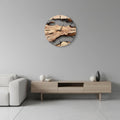 Wall Clock | Natural Wood & Silent Quartz | Round 31 cm