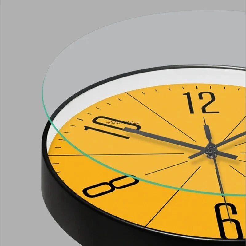 Wall Clock | Nordic Minimalist Glass Face | Quartz Movement