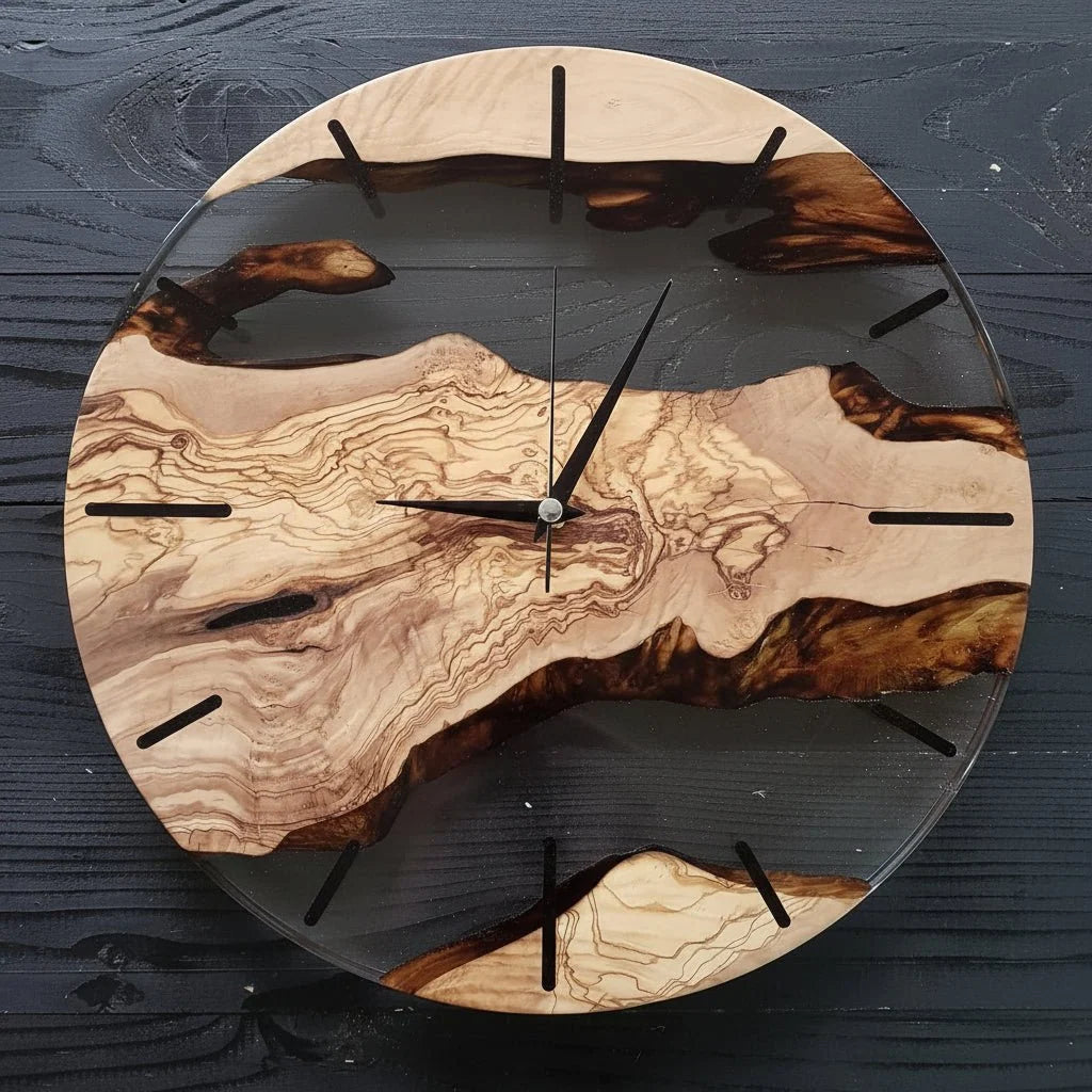 Wall Clock | Nordic Wooden & Silent Quartz | 30 cm