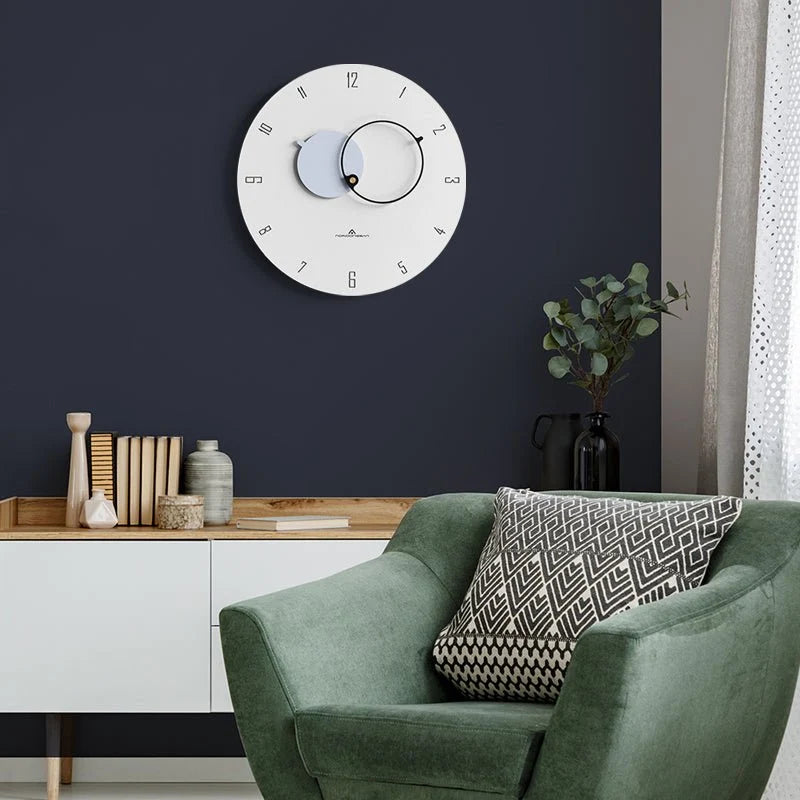 Wall Clock | Scandinavian Minimalist Design | 38 cm Diameter