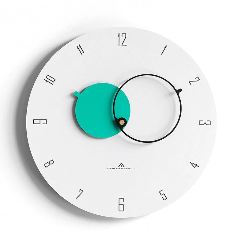Wall Clock | Scandinavian Minimalist Design | 38 cm Diameter