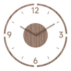Wall Clock | Scandinavian Minimalist Solid Wood & Silent Operation | 35.5 cm