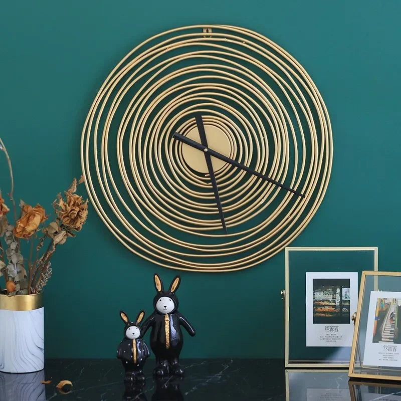 Wall Clock | Silent Metal Design | 49 cm Diameter