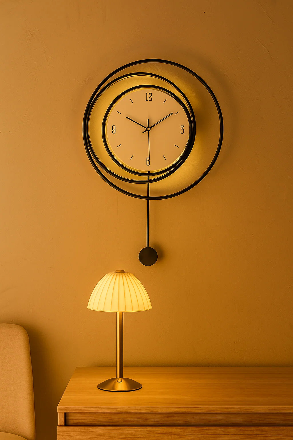 Wall Clock | Silent Quartz Movement & Easy-to-Read Numbers | Minimalist Design
