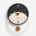 Wall Clock | Silent Sweep Walnut & Acrylic | 28 x 40 cm