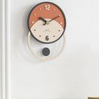 Wall Clock | Silent Sweep Walnut & Acrylic | 28 x 40 cm