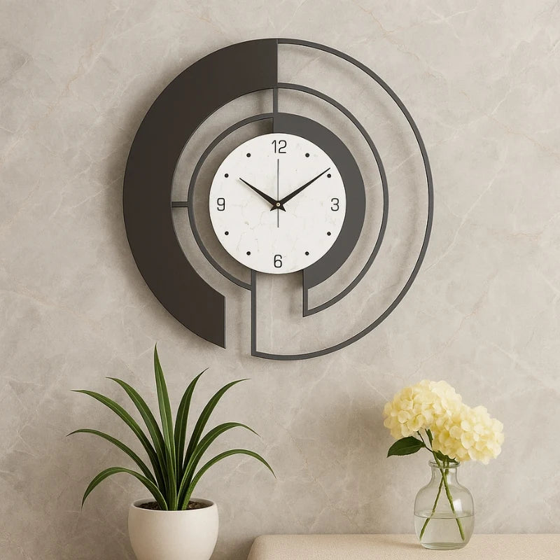 Wall Clock | Slim Round Matte Dial & Hidden Mount
