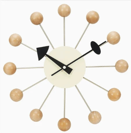Wall Clock | Sunburst Design & Silent Quartz | 32 cm