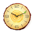 Wall Clock | Wooden Tree Ring Design & Silent Movement | 30 cm