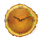 Wall Clock | Wooden Tree Ring Design & Silent Movement | 30 cm