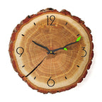 Wall Clock | Wooden Tree Ring Design & Silent Movement | 30 cm