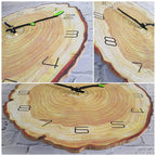 Wall Clock | Wooden Tree Ring Design & Silent Movement | 30 cm