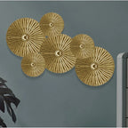 Wall Decor | Metal Round Design | Gold Finish