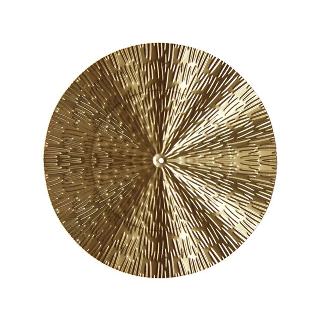 Wall Decor | Metal Round Design | Gold Finish