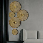 Wall Decor | Metal Round Design | Gold Finish