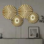 Wall Decor | Metal Round Design | Gold Finish