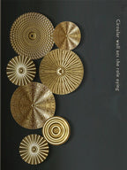 Wall Decor | Metal Round Design | Gold Finish