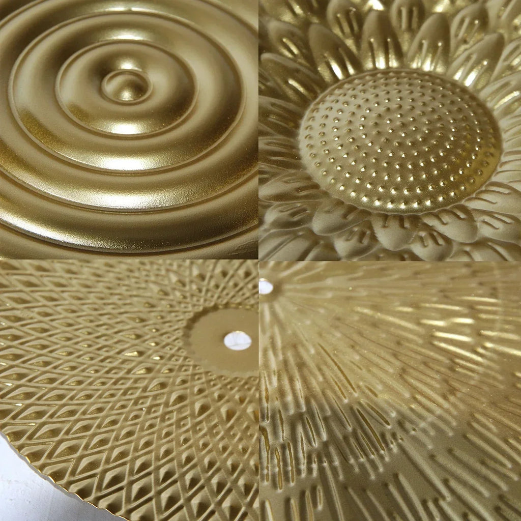 Wall Decor | Metal Round Design | Gold Finish
