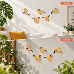 Wall Decor | Wooden Bird | 5-Piece Set