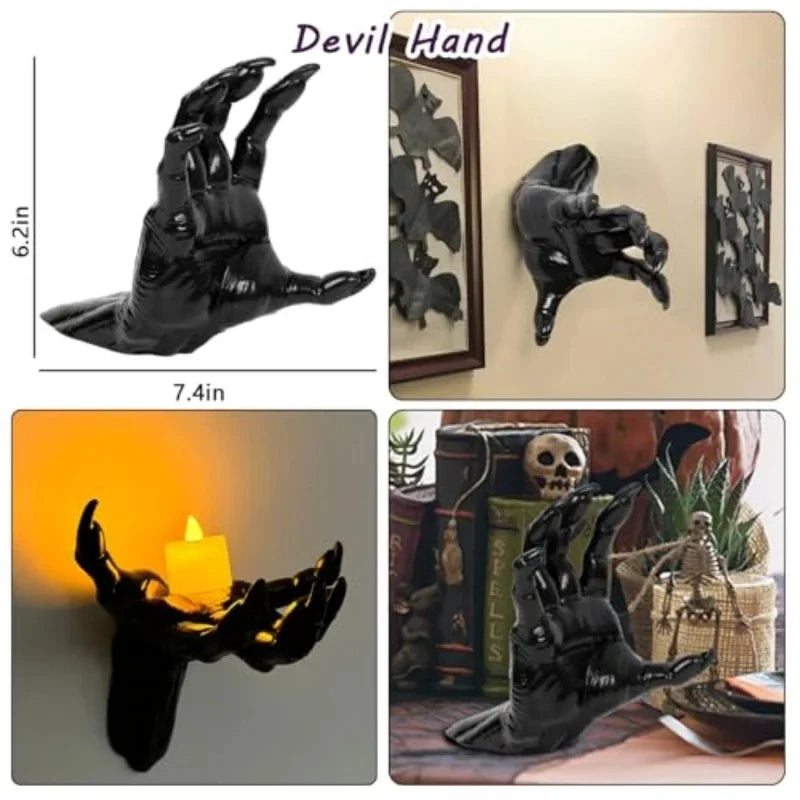 Wall Decoration | Life-Sized Realistic Resin Hands | Set of 3