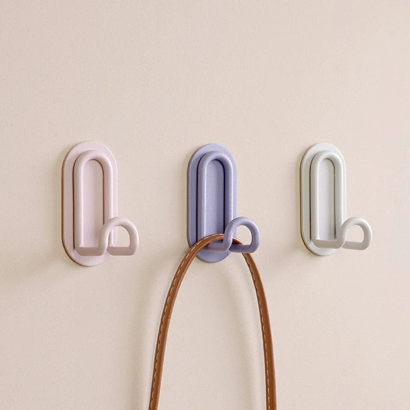 Wall Hooks | Iron Self-Adhesive & Drill-Free | Holds Up To 2 kg