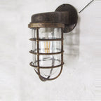 Wall Lamp | Aluminum & Clear Glass | Damp-Rated