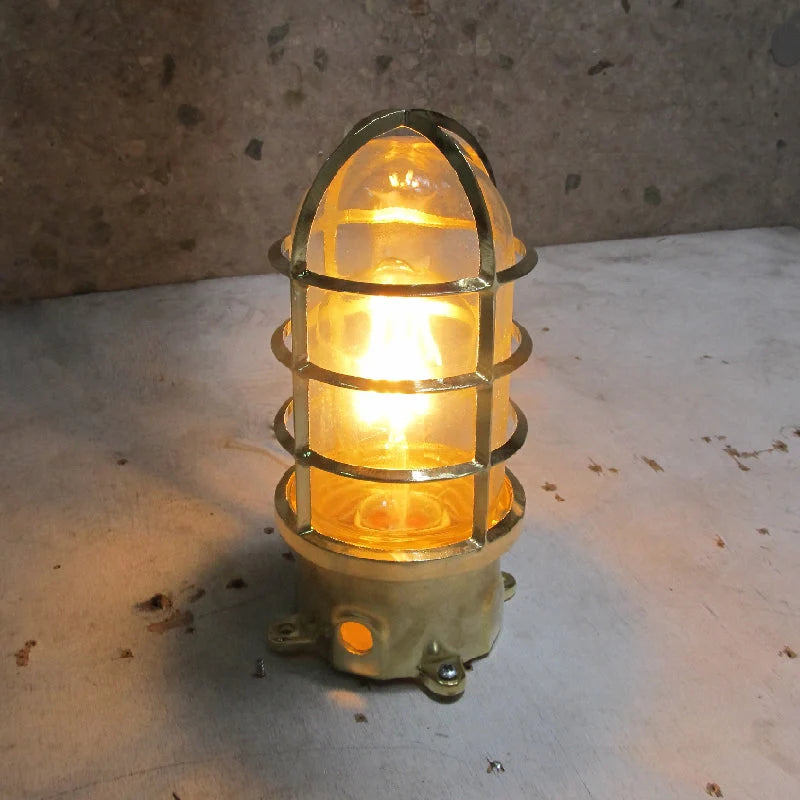 Wall Lamp | Aluminum & Clear Glass | Damp-Rated