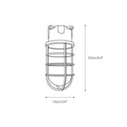 Wall Lamp | Aluminum & Clear Glass | Damp-Rated