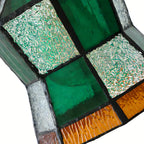 Wall Lamp | Art Deco Stained Glass & Copper Frame | E26/E27 Bulb Included