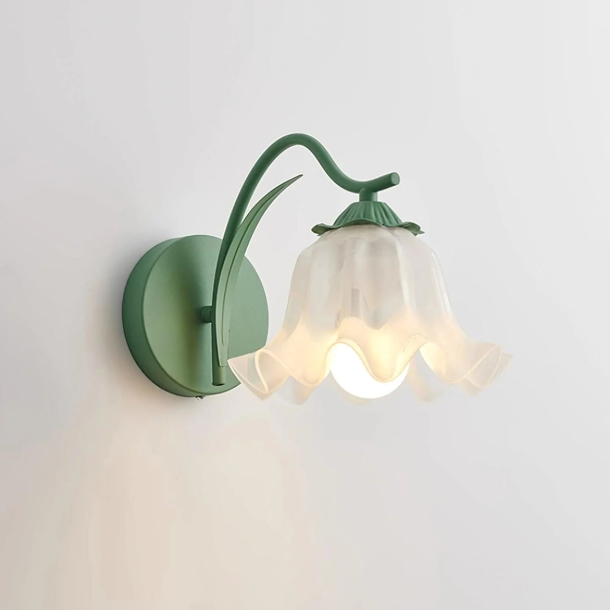 Wall Lamp | Botanical Stem Metal & Acrylic Dimmable | 20 cm Diameter