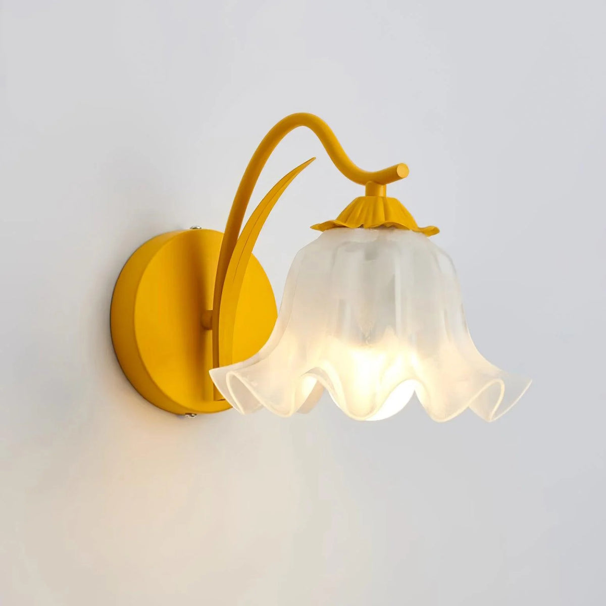 Wall Lamp | Botanical Stem Metal & Acrylic Dimmable | 20 cm Diameter