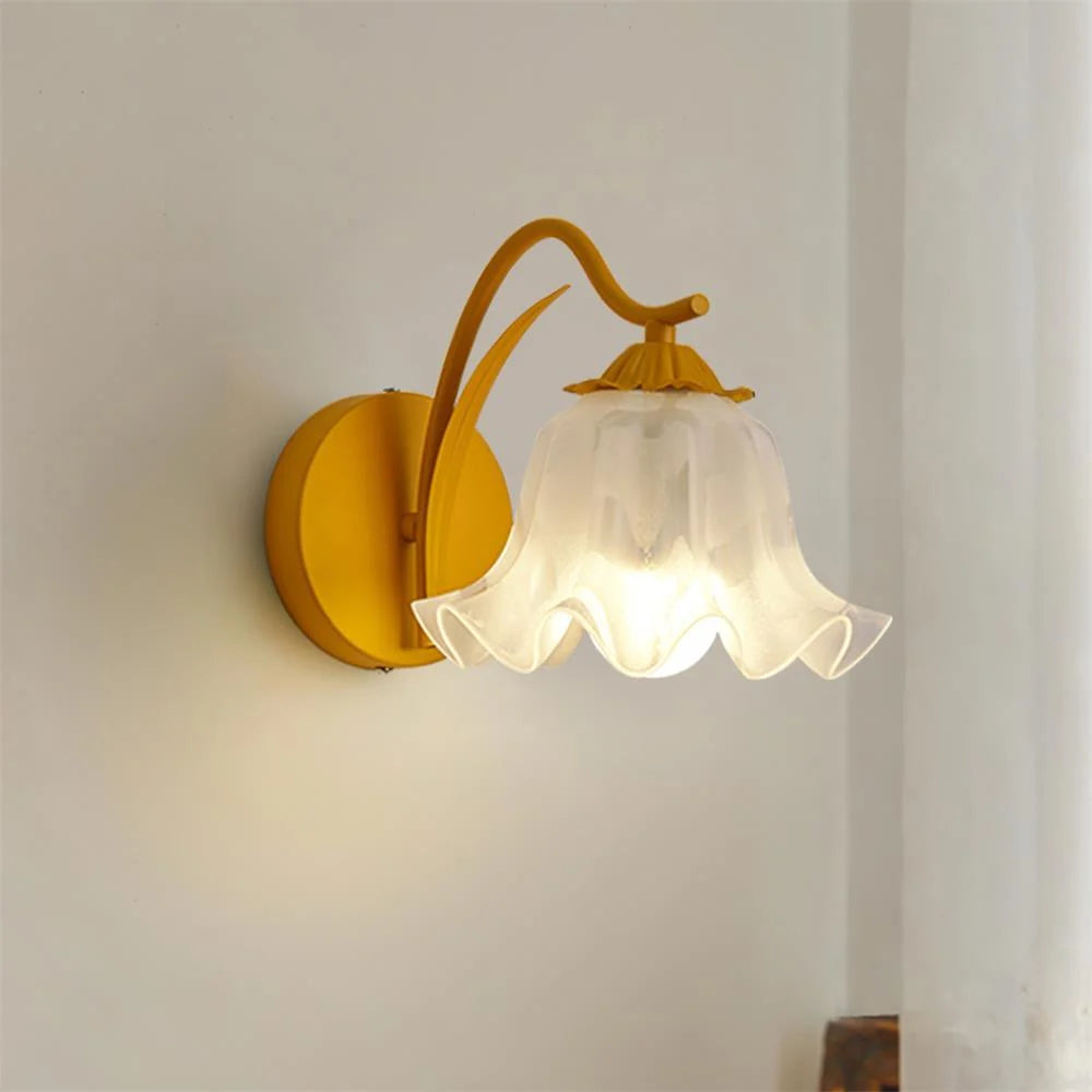 Wall Lamp | Botanical Stem Metal & Acrylic Dimmable | 20 cm Diameter