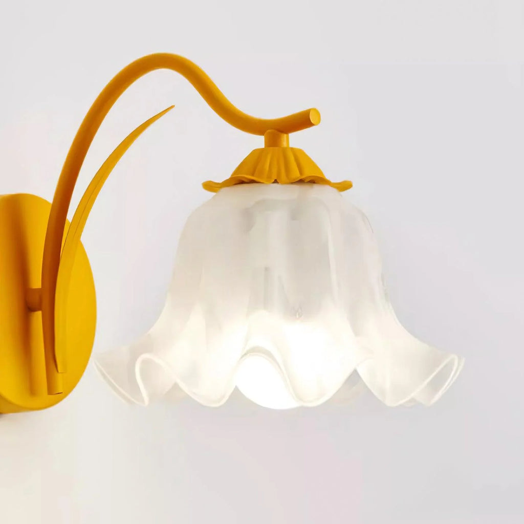 Wall Lamp | Botanical Stem Metal & Acrylic Dimmable | 20 cm Diameter