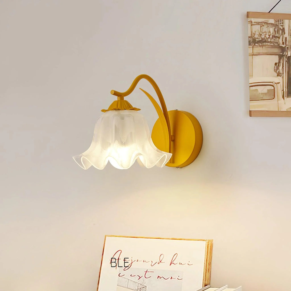 Wall Lamp | Botanical Stem Metal & Acrylic Dimmable | 20 cm Diameter