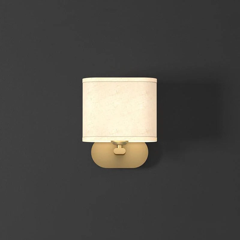 Wall Lamp | Brass Body & Linen Shade